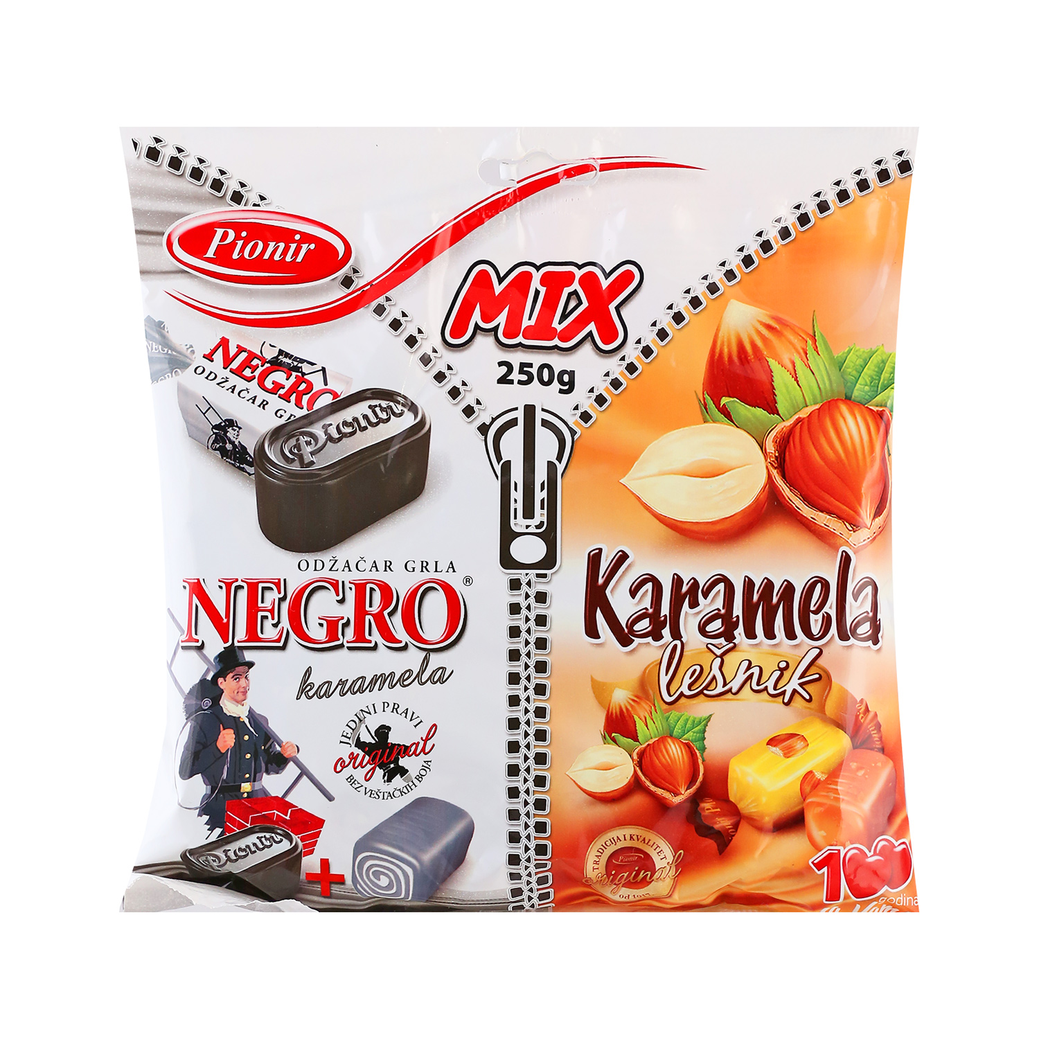 Mix di caramelle Pionir 250g